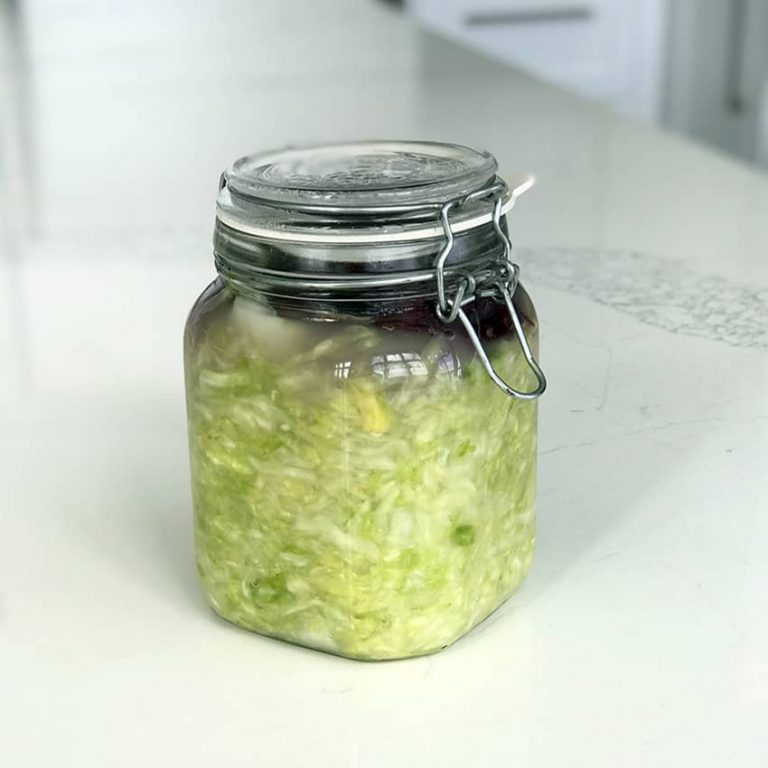 Homemade sauerkraut