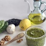 lemon basil kale pesto vegan
